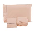 Jogo De Lençol Cama King 400 Fios  Ponto Palito 3 Peças King