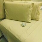 Jogo De Lençol Cama King 400 Fios Ponto Palito Bege 4 Peças C