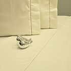 Jogo De Lençol Cama King 400 Fios Ponto Palito Marfim 4 Peças