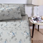 Jogo De Lençol Cama Queen 100 % Algodão 4 Peças Essenciale