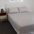 Jogo De Lençol Casal 100% Algodão 3pçs Com Fronhas Estampado