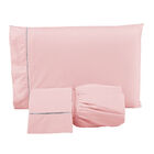 Jogo De Lençol Casal 140 Fios Ponto Palito Rosé Valle Enxovai