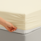 Jogo de Lençol Casal 400 Fios 3 Peças - Palha