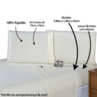 Jogo de Lençol Casal 400 Fios 3 Peças - Palha