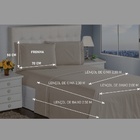 Jogo De Lençol Casal 400 Fios 4 Peças Marfim Ponto Palito Cas