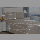 Jogo De Lençol Casal 400 Fios 4 Peças Marfim Ponto Palito Cas