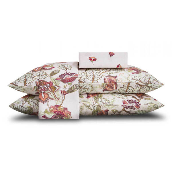 Jogo De Lençol Casal 4 Peças 180 Fios Realce Top Beatriz Sult