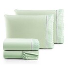 Jogo De Lençol Casal 4 Peças Basic Percal 180 Fios Lese Borda