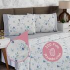 Jogo De Lençol Casal 4 Peças Estampado Urbe 200 Fios Floral P