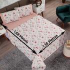 Jogo De Lençol Casal 4 Peças Estampado Urbe 200 Fios Floral R