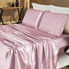 Jogo De Lençol Casal Cetim Shine 4pç 100% Poliéster - Rose