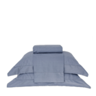 Jogo De Lençol Casal King Buddemeyer Damask Stripes Azul P.10