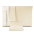 Jogo De Lençol Casal Liso 3 Peças Com Ponto Palito Percal 160