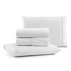 Jogo De Lençol Casal Mirante 4 Peças - Branco - 100% Algodão