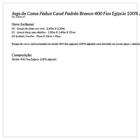 Jogo De Lençol Casal Padrão Branco 400 Fios Egípcio 100% Algo