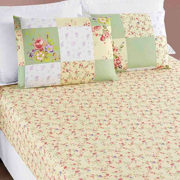 Jogo De Lençol Casal Padrão Essencial 3 Peças - Verde