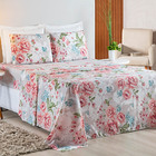 Jogo De Lençol Casal Padrão Essencial 4 Peças - Rosa