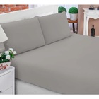 Jogo De Lençol Casal Padrão Liso Pati 03 Peças Tecido Microfi