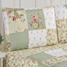 Jogo De Lençol Casal Padrão Patchwork 4 Peças - Verde