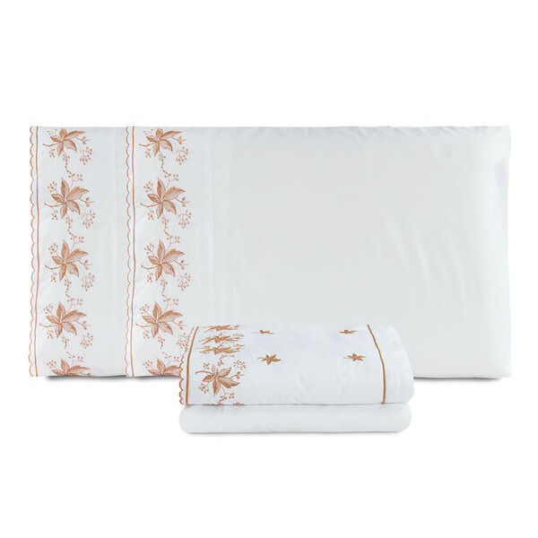 Jogo De Lençol Casal Padrão Saint Germain Bordado 200 Fios 4