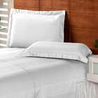 Jogo De Lençol Casal Shiny 100% Tencel 600 Fios Branco Plumas