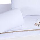 Jogo De Lençol De Berço 100% Alg. Conforto Carrossel Branco