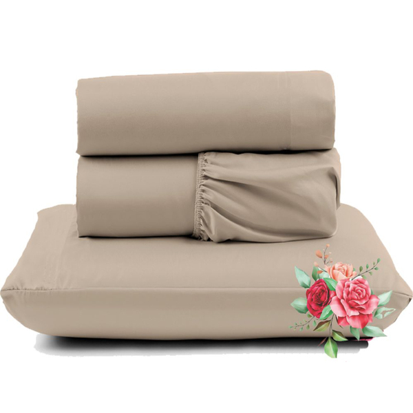 Jogo De Lençol Dia A Dia Percal Solteiro  3 Peças Barato - Ta