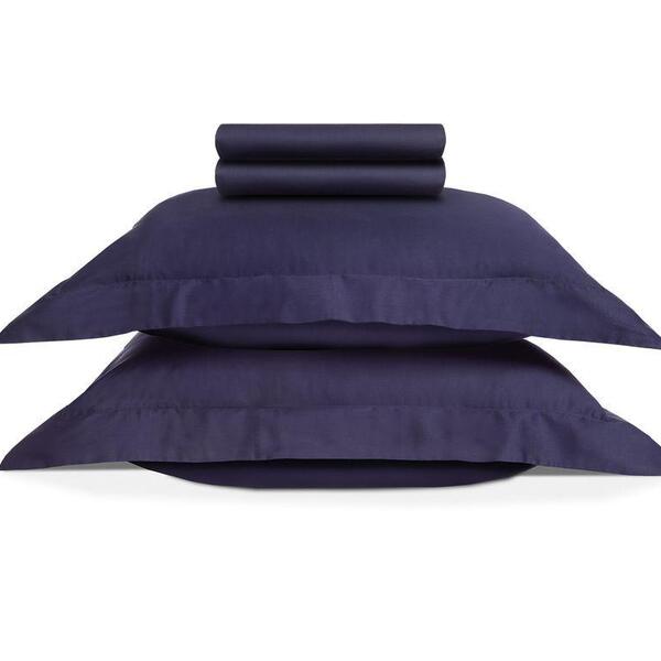 Jogo De Lençol Domos 270 Fios Marinho Karsten - Queen