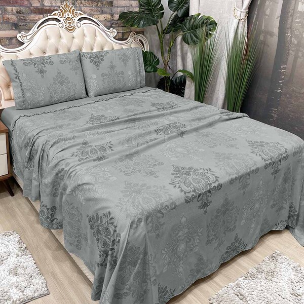 Jogo De Lençol Dubai King 4 Peças Estampado Micropercal 200 F