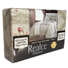 Jogo De Lençol Elástico Casal Padrão Cama Box 4 Peças Sultan