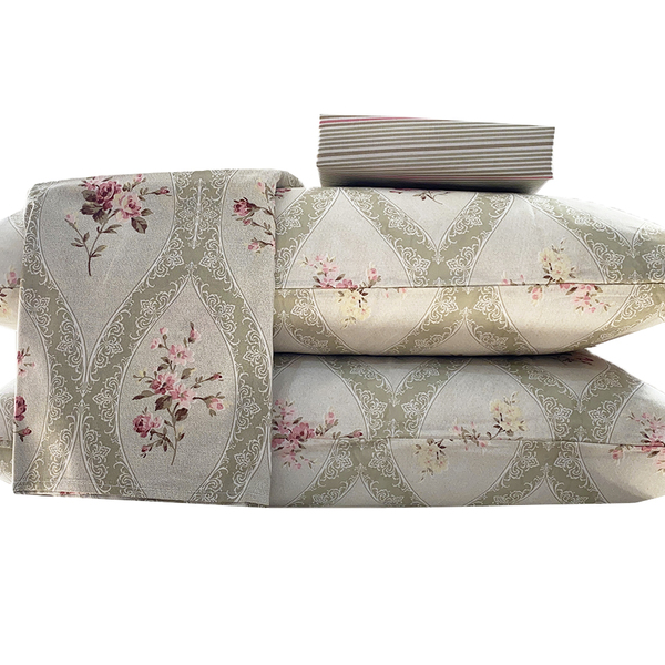 Jogo De Lençol Elástico Casal Padrão Cama Box 4 Peças Sultan