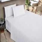 Jogo De Lençol Elegance Casal 4 Peças Percal 180 Fios Branco