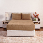 Jogo De Lençol Felpudo Quentinho King 3 Peças Marrom Casa Dona