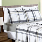 Jogo De Lençol Geométrico Queen Positano 180 Fios 4 Peças