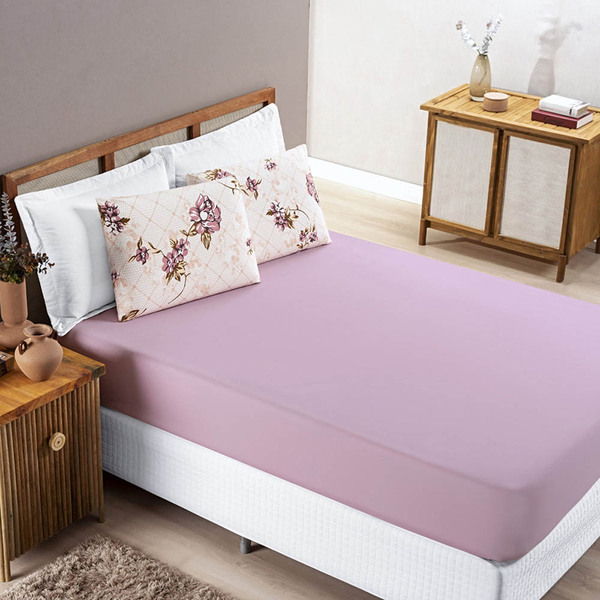 Jogo De Lençol Grace King 3 Peças Malha 100% Algodão Macio Es