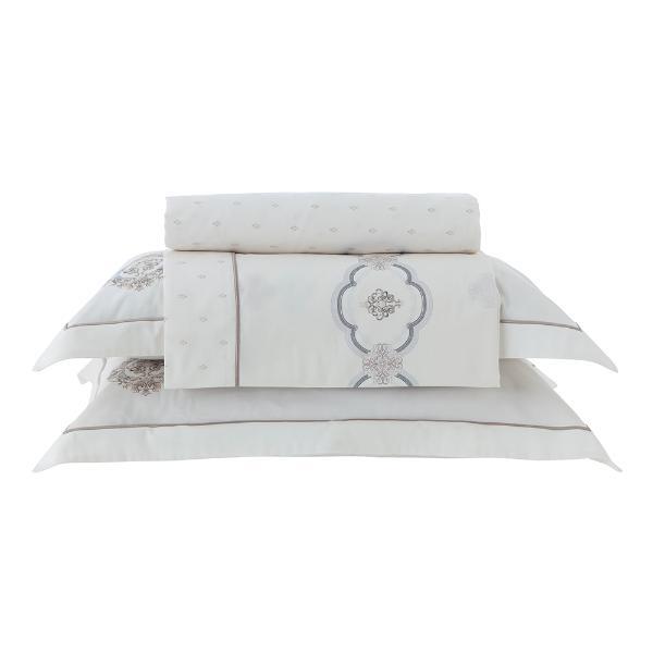 Jogo De Lençol Gregory Kacyumara Lazio 300 Fios King Estampado