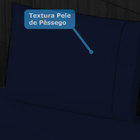 Jogo De Lençol Hotel 3pçs 400 Fios Solteiro Marinho Casen