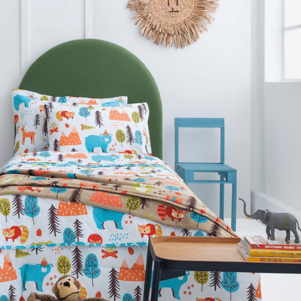 Jogo De Lençol Infantil Andreza Floresta Solteiro