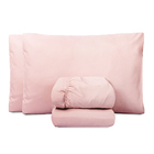 Jogo De Lençol Jazz Casal Padrão 4 Peças Micropercal 200 Fios