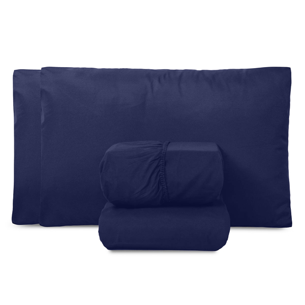 Jogo De Lençol Jazz Casal Queen 4 Peças Micropercal 200 Fios