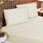 Jogo De Lençol King 140 Fios Ponto Palito Palha Valle Enxovai