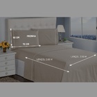 Jogo De Lençol King 400 Fios 3 Peças Marfim Ponto Palito Casa