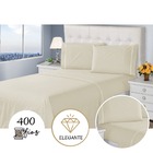 Jogo De Lençol King 400 Fios 4 Peças Bege Ponto Palito Casa D