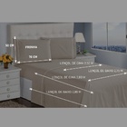 Jogo De Lençol King 400 Fios 4 Peças Marfim Ponto Palito Casa