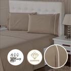 Jogo De Lençol King 400 Fios 4 Peças Ponto Palito Com Lençol