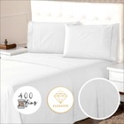 Jogo De Lençol King 400 Fios 4 Peças Ponto Palito Com Lençol