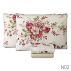 Jogo De Lençol King 4 Peças Percal 200 Fios Jazz Estampado  F