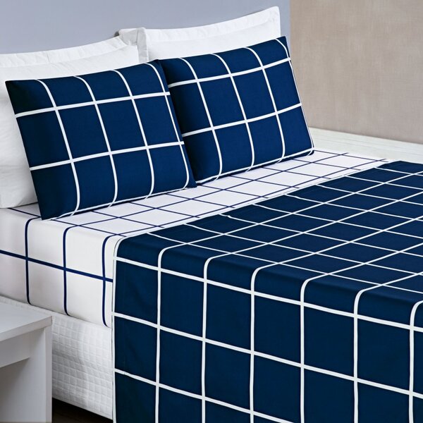 Jogo De Lençol King Austin Micropercal 200 Fios - 4 Peças - X