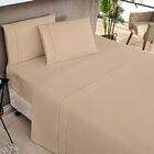 Jogo De Lençol King Elegance 200 Fios 4 Peças - Caqui - 80% A