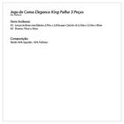 Jogo De Lençol King Elegance Percale 200 Fios 3 Peças - Palha